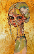 ‘Girl with the Cat in her Hair’ Hand finished Variable Edition print